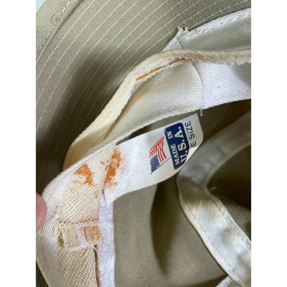 Town Talk Golf Classic Bucket Hat Khaki Red Stripe Made in USA One Size - Picture 11 of 12